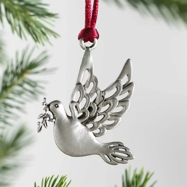 Solid Pewter Christmas Tree Ornament