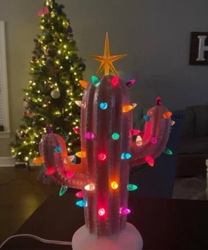 (🎅Early Christmas Sales)Vintage Ceramic Christmas Cactus