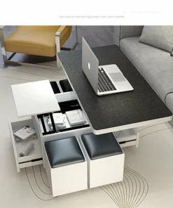 【 Special Offers During COVID-19】Minimalist Rectangle Coffee Table Liftable