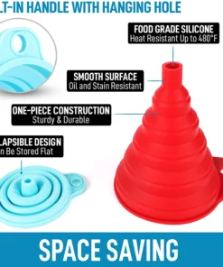 🔥(HOT SALE)SILICONE COLLAPSIBLE FUNNEL(👍BUY 2 GET 1 FREE)