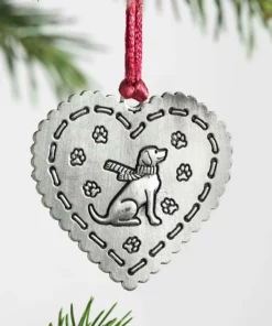 Solid Pewter Christmas Tree Ornament