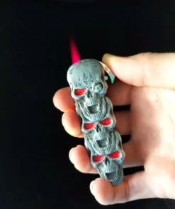 2 in 1 Red Flame Skull, A Unique Gift for Men