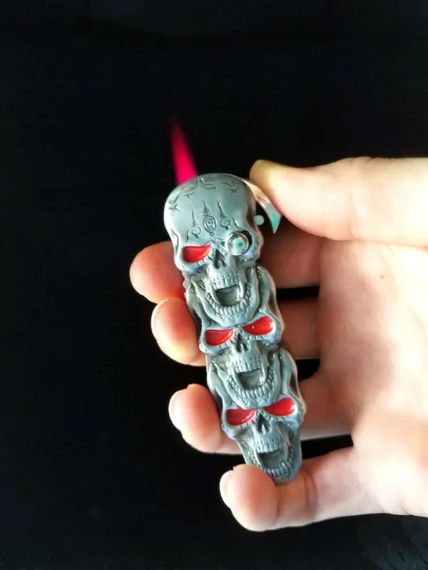 2 in 1 Red Flame Skull, A Unique Gift for Men