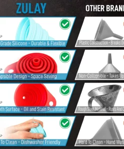 🔥(HOT SALE)SILICONE COLLAPSIBLE FUNNEL(👍BUY 2 GET 1 FREE)