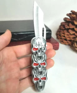 2 in 1 Red Flame Skull, A Unique Gift for Men