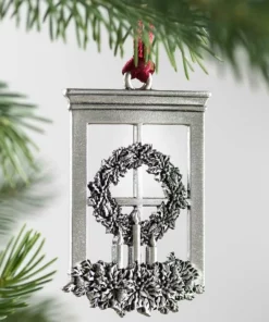 Solid Pewter Christmas Tree Ornament