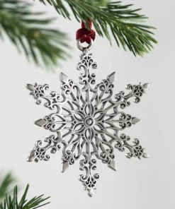 Solid Pewter Christmas Tree Ornament