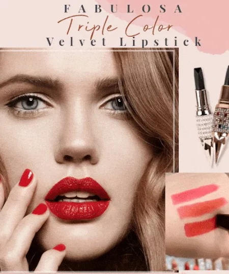 Fabulosa Triple Color Velvet Lipstick