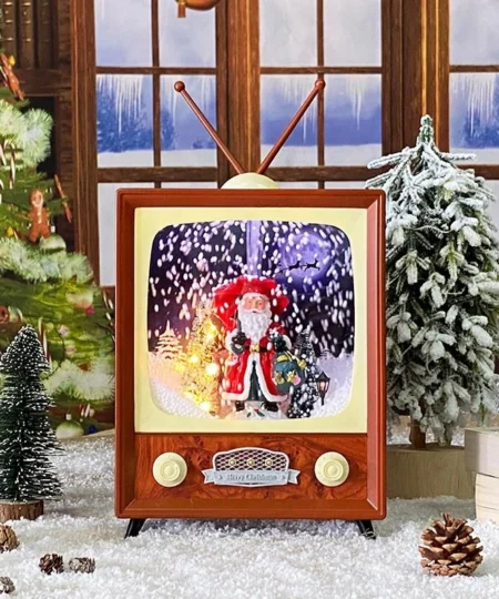 🎅Christmas Pre-Sale-50% OFF🎄Snowing Christmas Retro TV