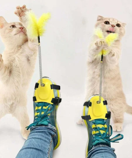 Creative Spring Foot Funny Cat Stick