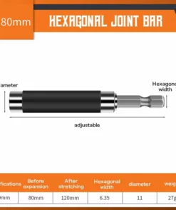 TELESCOPIC HEXAGONAL JOINT BAR