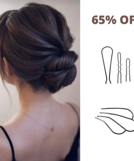 Cecillia™ - Messy Updo Low Bun Wedding Hairstyle