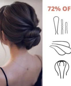 Cecillia™ - Messy Updo Low Bun Wedding Hairstyle