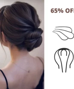 Cecillia™ - Messy Updo Low Bun Wedding Hairstyle