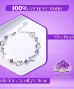 Pure Amethyst Elegant SlimFit Bracelet