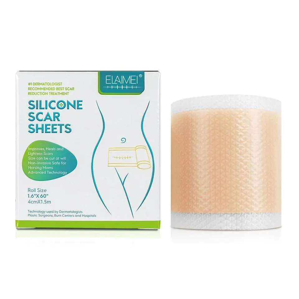 Advanced Silicone Scar Tape - Medical Grade Soft Silicone Gel Tape Scar  Removal, 1 Roll, 1.6x60