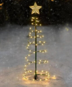 Solar Metal LED Christmas Tree Decoration String Lights