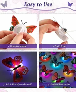 3D LED Butterfly Decoration Night Light