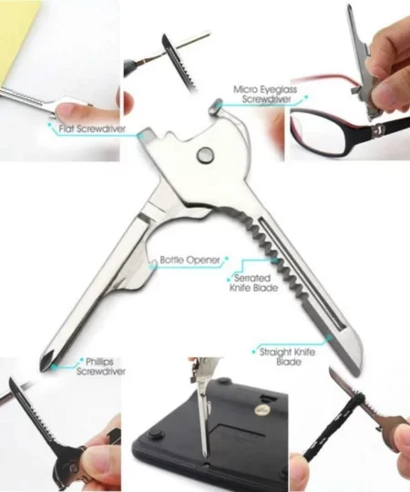 6-in-1 Multi-Functional Keychain Multi-Tool