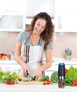 Automatic Electric Gravity Induction Salt and Pepper Grinder