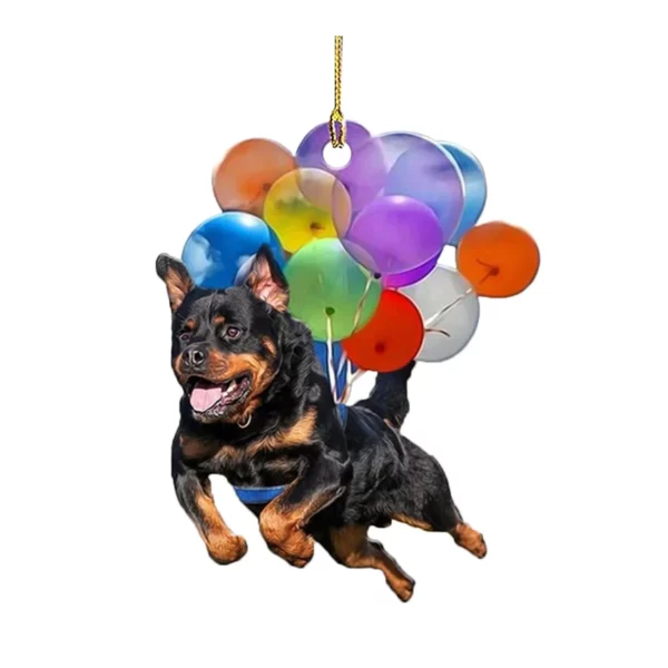 Car Hanging Ornament With Colorful Balloon