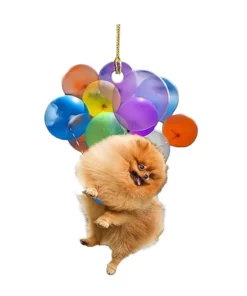 Car Hanging Ornament With Colorful Balloon