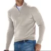 Men's Basic Zipped Sweater