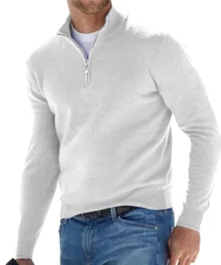 Men's Basic Zipped Sweater