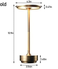 Metallic Cordless Table Lamp