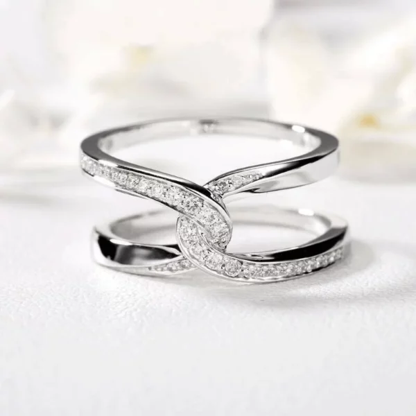 Special Bond Rectangle Interlocking Ring