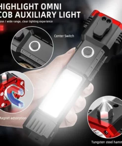 Super Bright Rechargeable LED Handheld Flashlight Portable Spotlight 4 Mode New