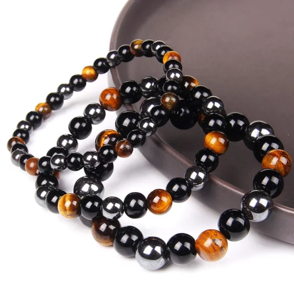 TigerEye Hematite Detox Therapy Bracelet