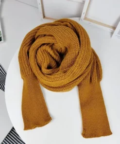 Trendy Knitted Sweater-Scarf With Sleeves