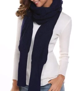 Trendy Knitted Sweater-Scarf With Sleeves