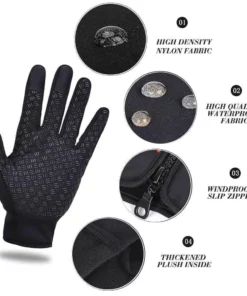 WARM THERMAL GLOVES CYCLING RUNNING DRIVING GLOVES