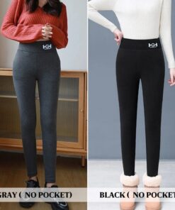 Womens Fashionable Thermal Cashmere Slim Pants