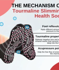 AFIC™ Tourmaline Lymphvity Self-heating Graphite Health Sock