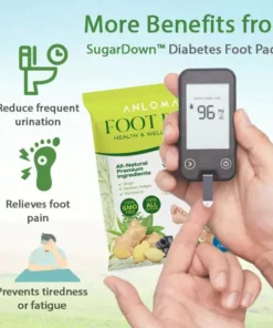 ANLOMARE Blood Sugar Reducing Body Detox Footbed