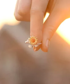 Sunflower Fidget Ring