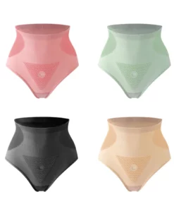 4Pcs Graphene Honeycomb Vaginal Tightening & Body Shaping Briefs High  Waisted Tummy Control Underwear for Women