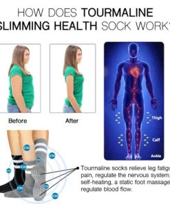 Tourmaline Thermal Circulation Self-heating Shaping Socks