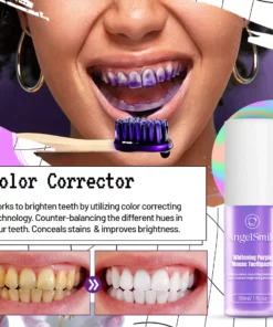 AngelSmile Whitening Purple Mousse Toothpaste