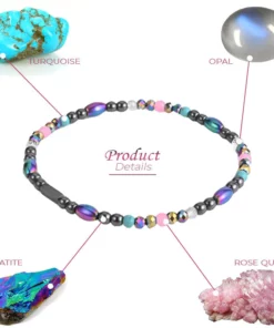 AntiEdema Hematite MagneticTherapeuticAnklet