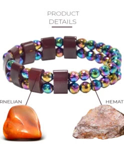 CarnelianPower LymphDrainage HematiteBracelet