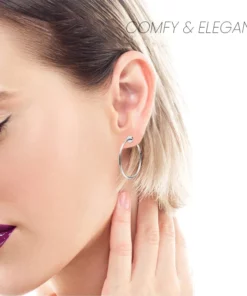 Classy Retractable Hoop Earrings