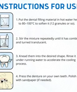 SmileFix™ Thermal Forming False Teeth