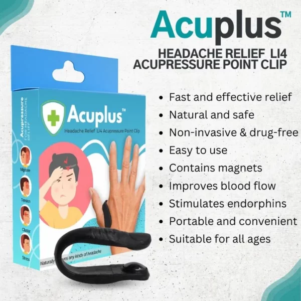 Acuplus™ Headache Relief LI4 Acupressure Point Clip