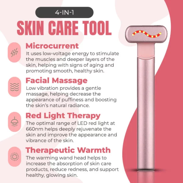 Advanced Skincare Wand with Red Light Therapy