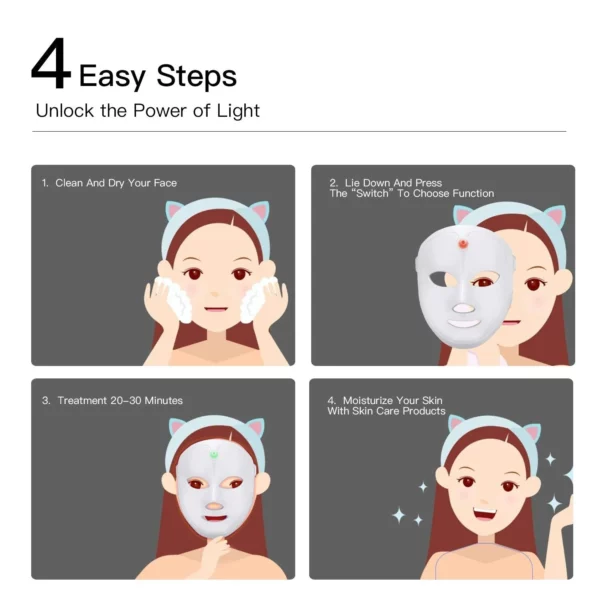 SHINYME™ Lightweight Wireless 7 Colors LED Therapy Mask