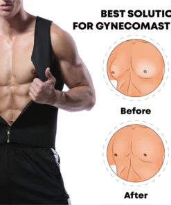 SHAPEMAX Gynecomastia Compression Zipper Vest